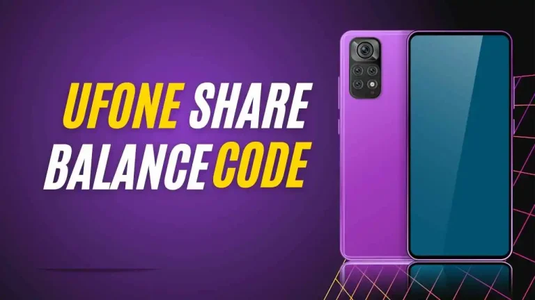 Ufone Balance Share Code